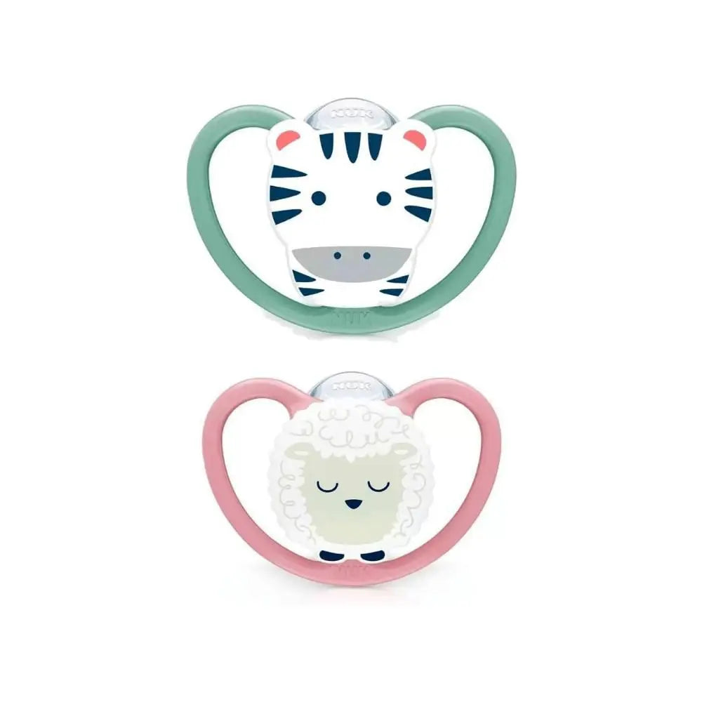 Kit 2 Chupetas Space Girl 6+ Meses Rosa - NUK