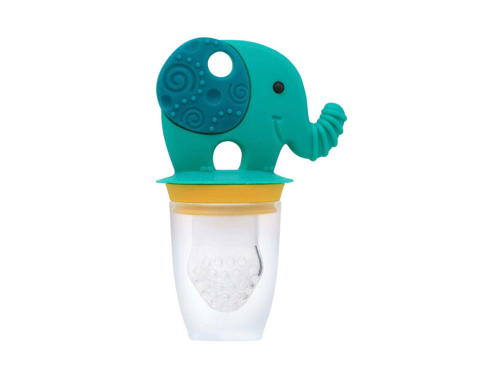 Porta Frutinha em Silicone 3 em 1 Elefante Ollie - Marcus & Marcus