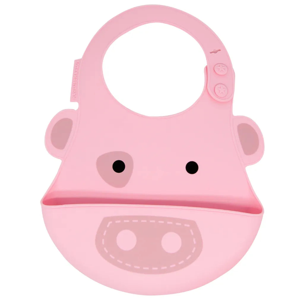 Babador em Silicone Porquinha Pokey - Marcus & Marcus