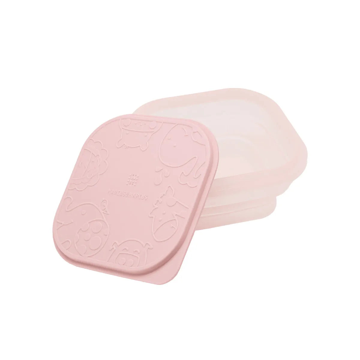 Pote dobrável para refeição ou snack 400ml Rosa - Marcus & Marcus